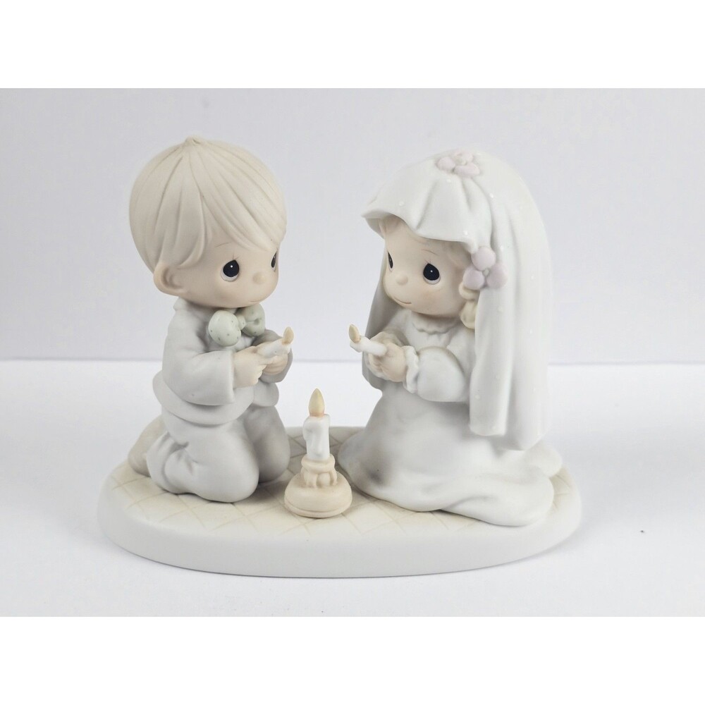 Vintage Precious Moments Wedding Figurine The Lord Is Your Light To Happiness